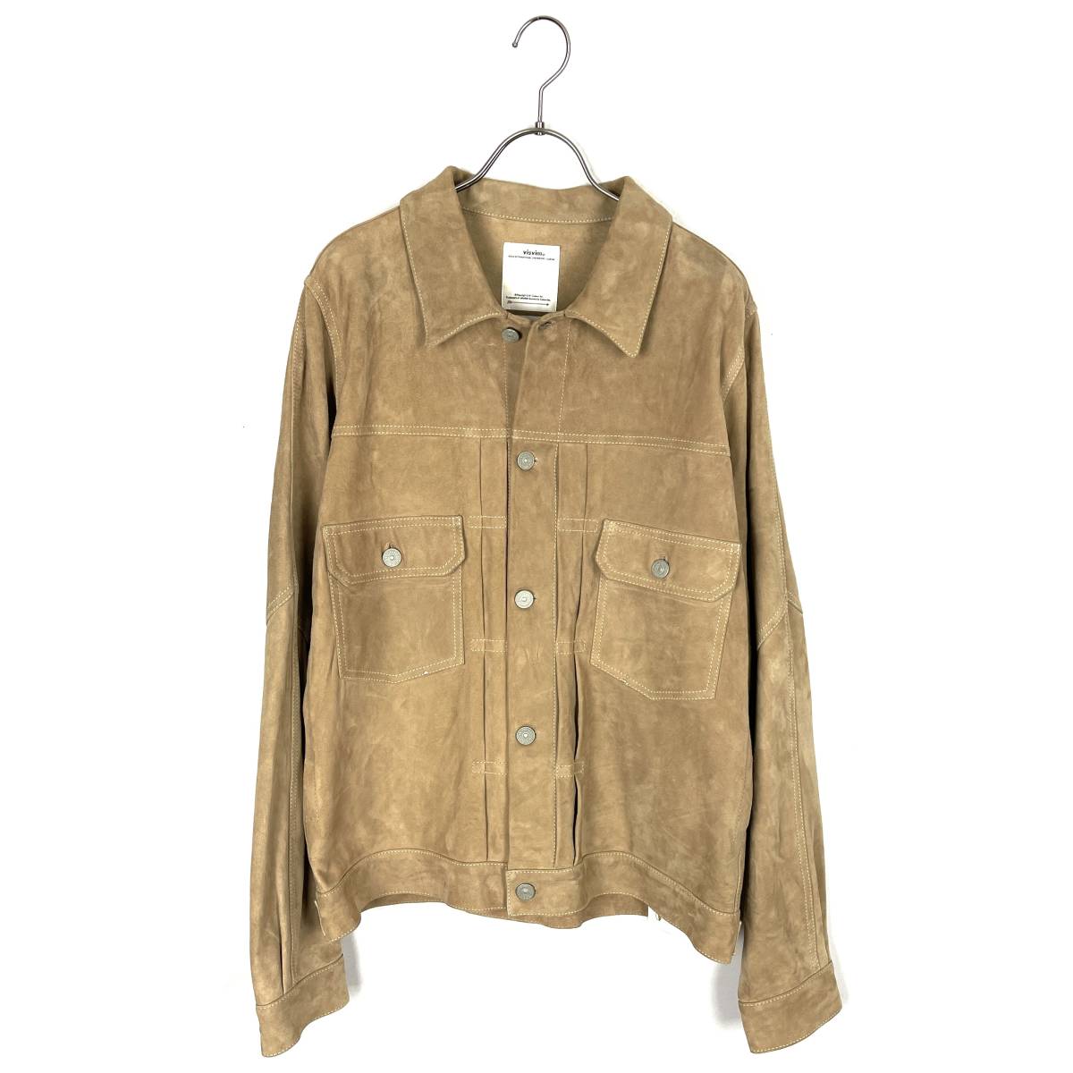 VISVIM(ビズビム) 101 JKT IT COW SUEDE 18AW (beige)_画像2