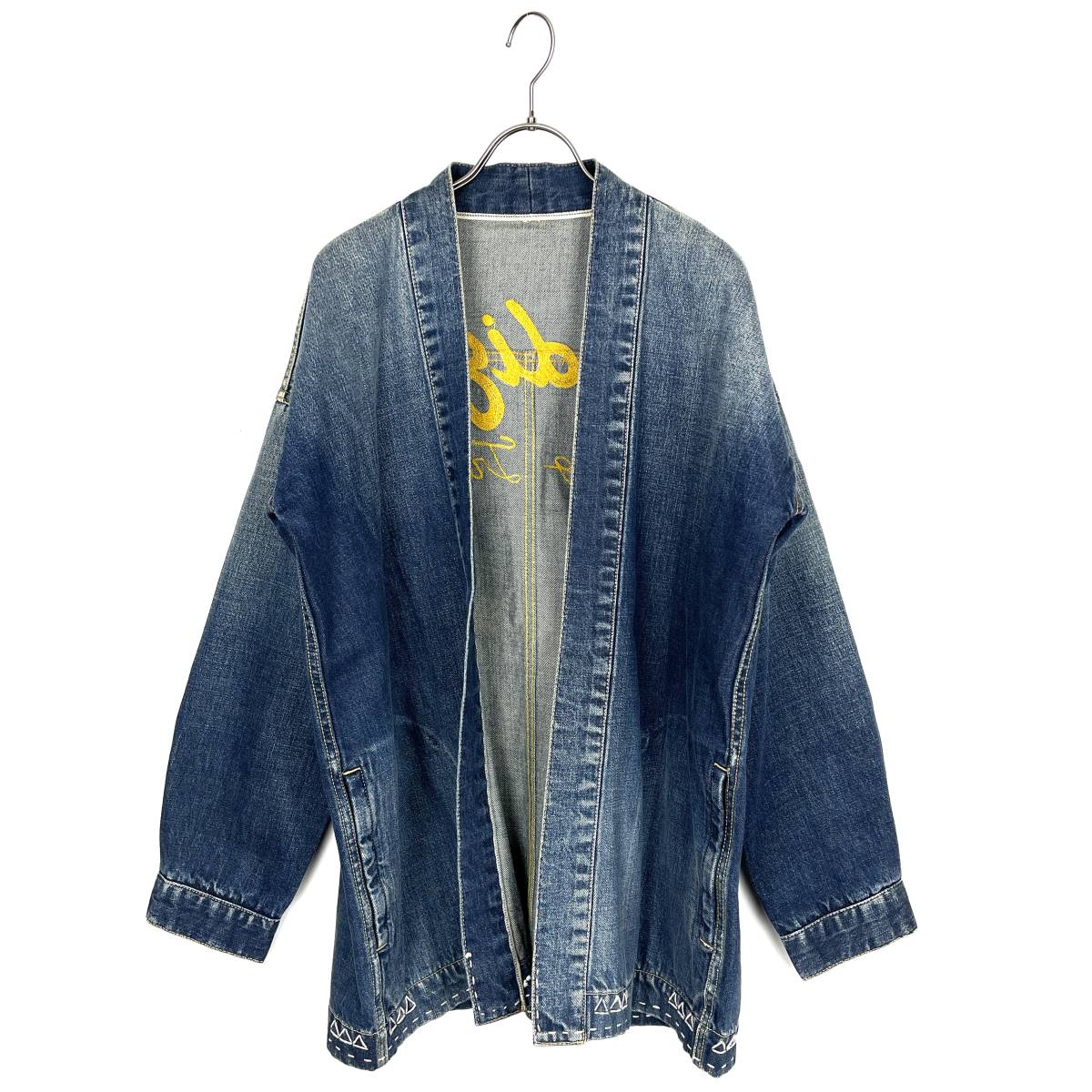 【30％OFF】VISVIM(ビズビム) SANJURO KIMONO JKT DAMAGED 16SS (indigo)_画像1