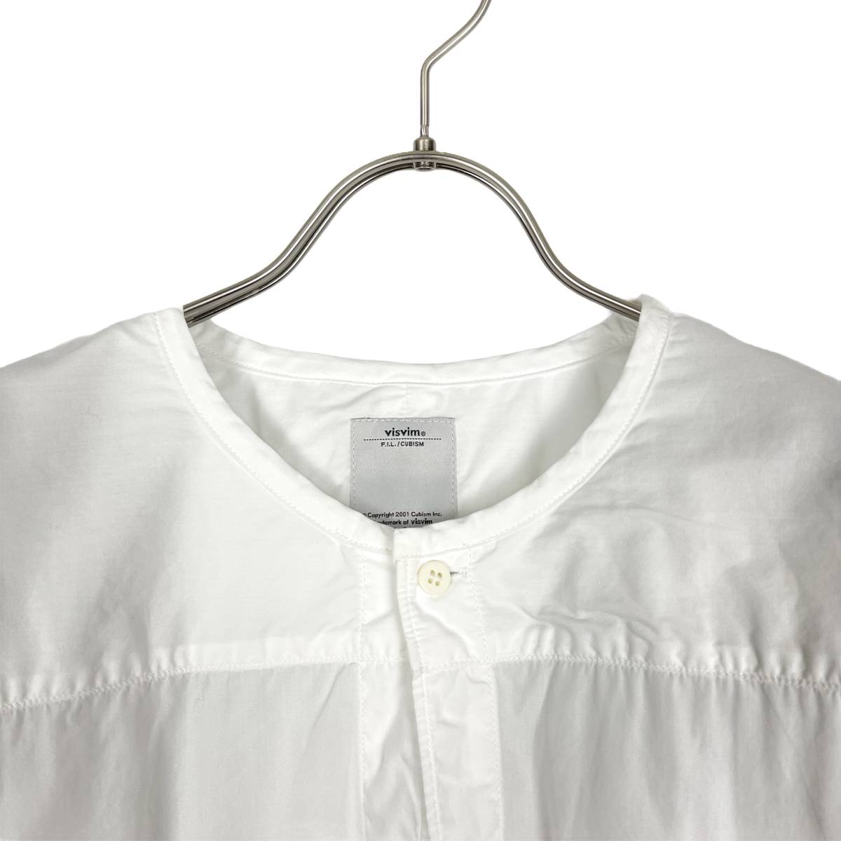 VISVIM(ビズビム) KERCHIEF BORDER TUNIC 17SS (white)_画像2