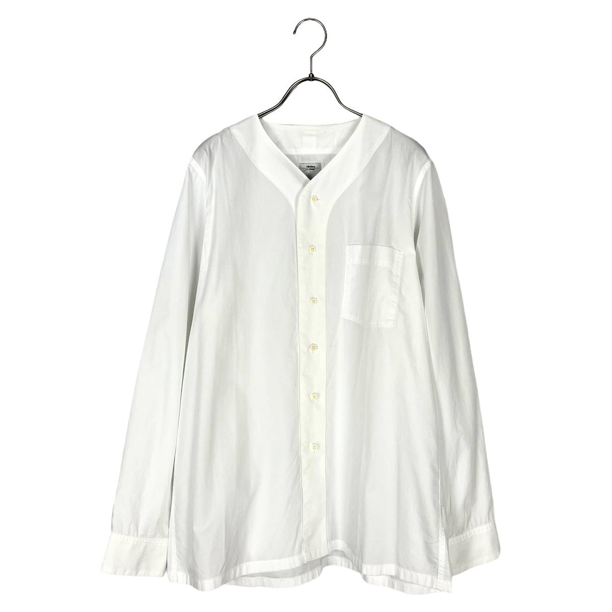 VISVIM(ビズビム) FREE EDGE SHIRT BASEBALL COLLAR *F.I.L. EXCLUSIVE 17AW (white) 2_画像1