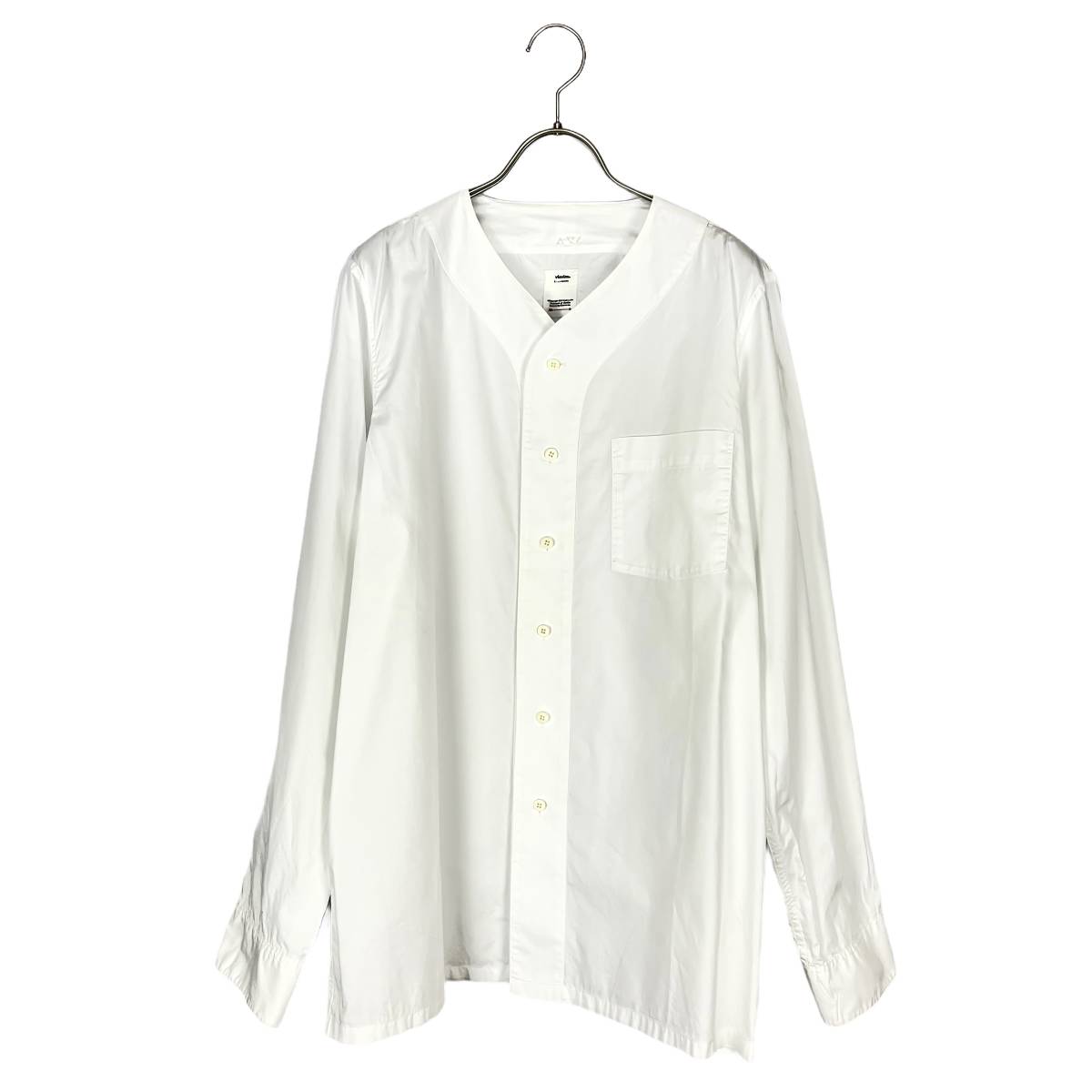 VISVIM(ビズビム) FREE EDGE SHIRT BASEBAL ALBINI 18AW (white)