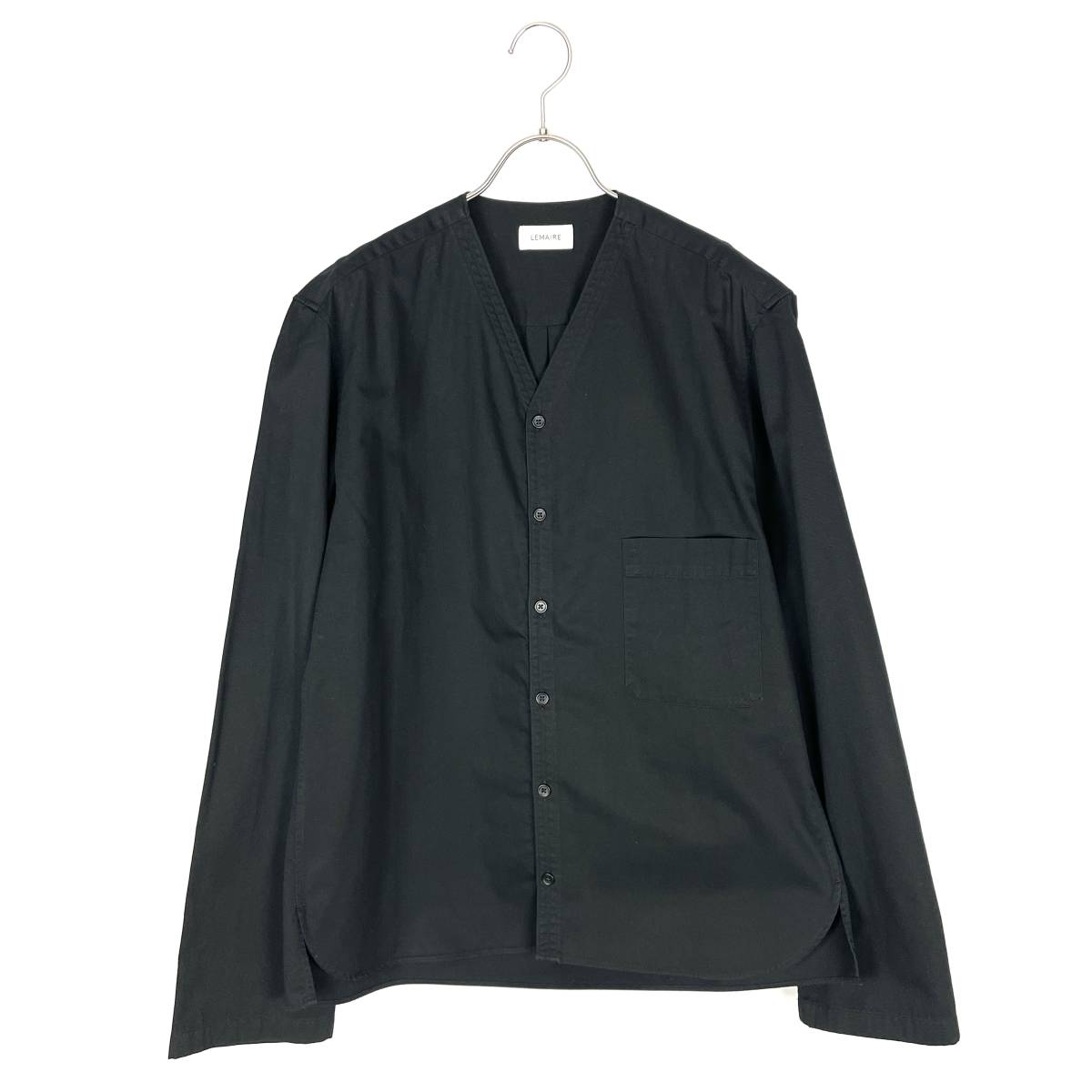 LEMAIRE(ルメール) V-Neck Collar Shirt (black) Yahoo!フリマ（旧）-