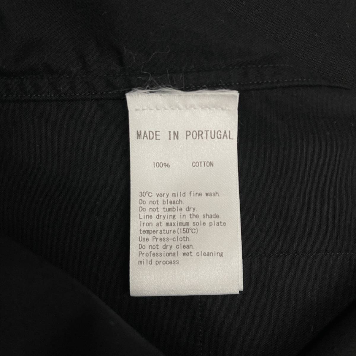 LEMAIRE(ルメール) V-Neck Collar Shirt (black)_画像5