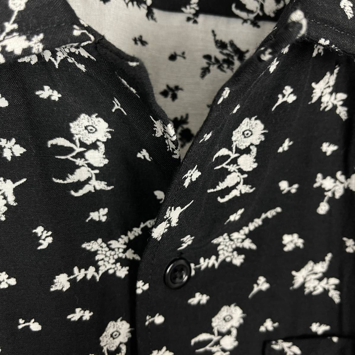 ENGINEERED GARMENTS(エンジニアドガーメンツ) Floral Jacquard Dayton Shirt (black)