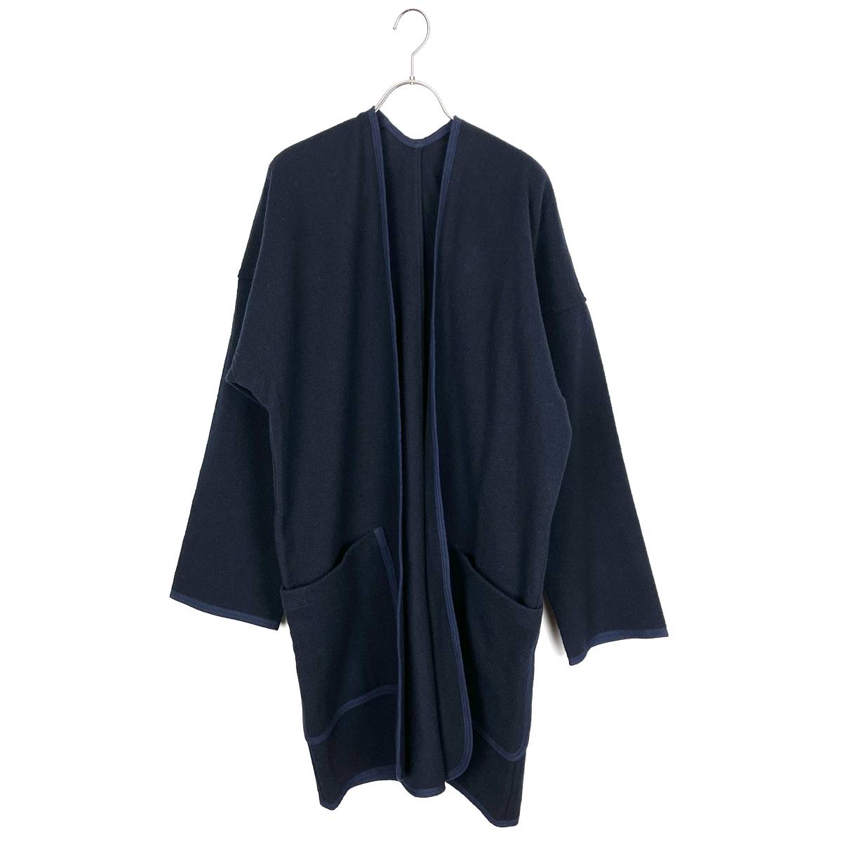 VISVIM(ビズビム) SANJURO COAT (W/LI NEP TWEED) 18SS (navy