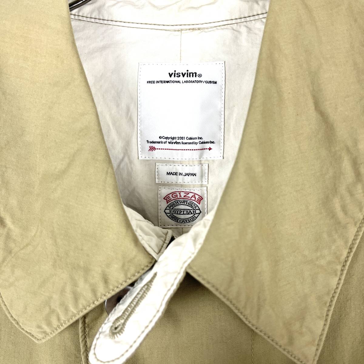 VISVIM(ビズビム) GREASE MONKEY COAT (GIZA C/NY) F.I.L. EXCLUSIVE 18AW (beige)_画像2