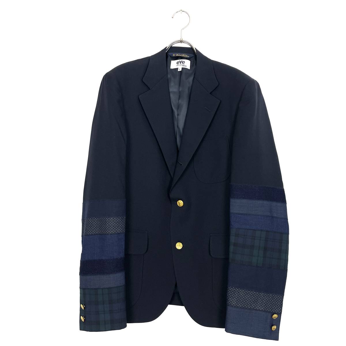 eYe COMME des GARCONS JUNYA WATANABE MAN×ジュンヤワタナベ ) tailored jacket WQ-J904 16SS (navy)_画像1