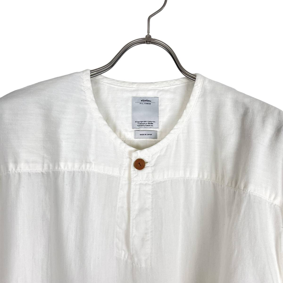 【20%OFF】VISVIM(ビズビム) KERCHIEF TUNIC (LUXSIC CHAMBRAY) 17SS（white)