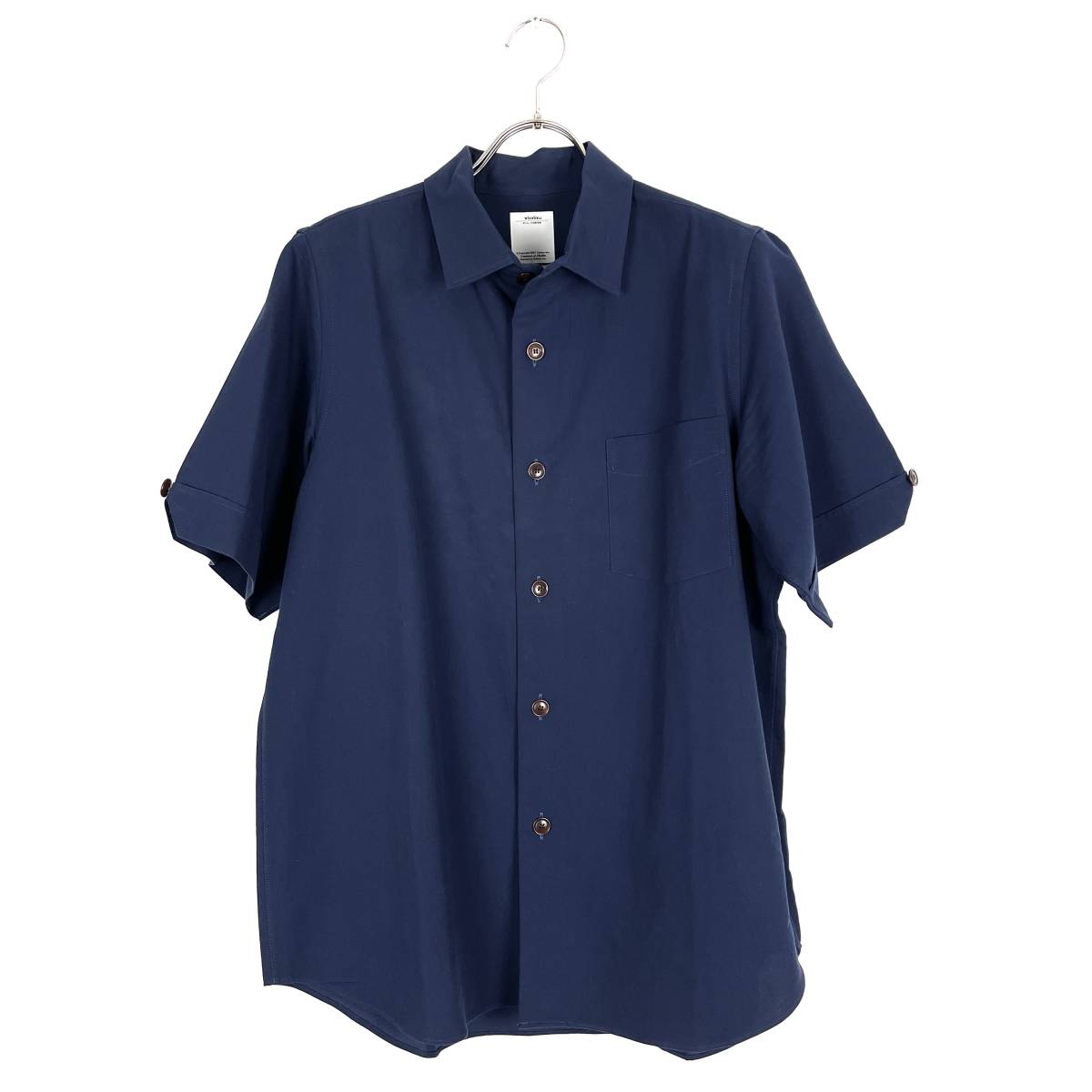 VISVIM(ビズビム) ELLAS SHIRT S/S WASHI YARN 17SS（navy)_画像1