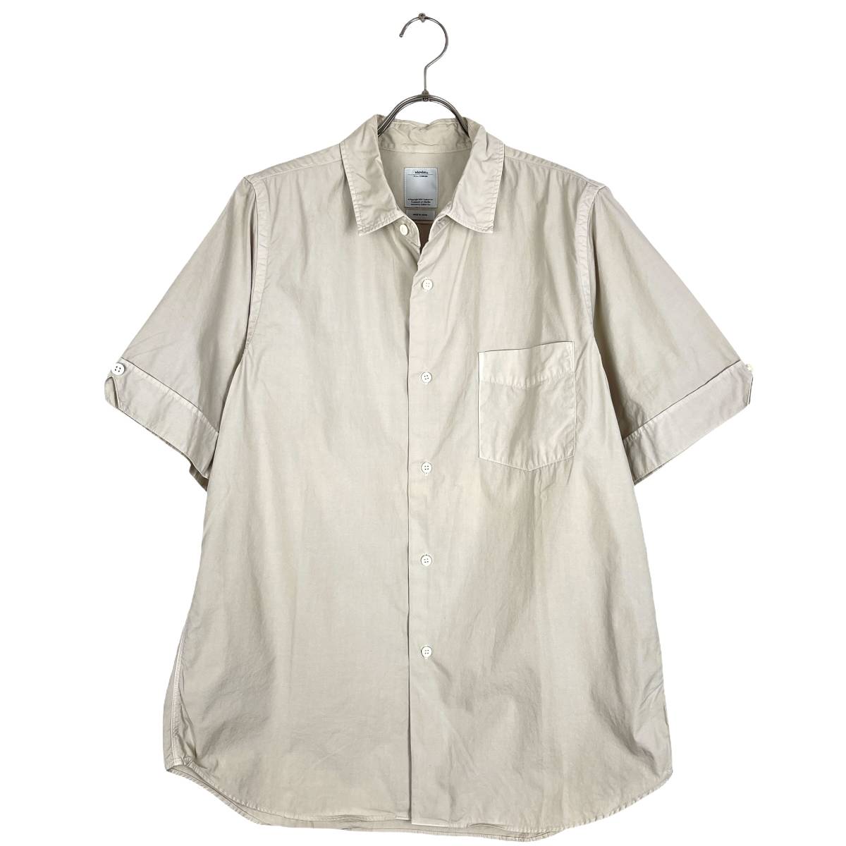 VISVIM(ビズビム) ELLAS SHIRT S/S YOKOSO 17SS (beige)_画像1