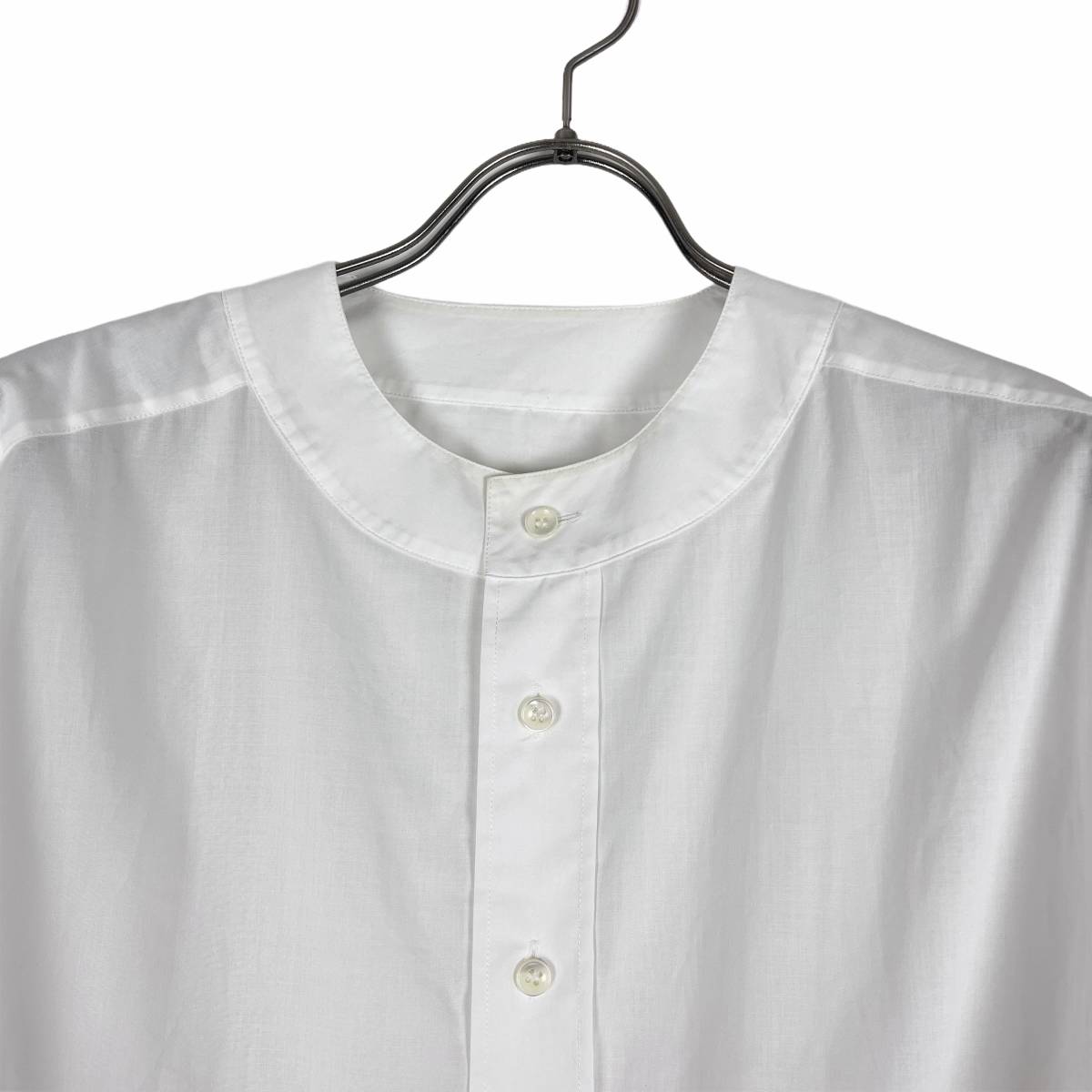 Maison Margiela(メゾン マルジェラ) collarless shirts 16AW (white）_画像2