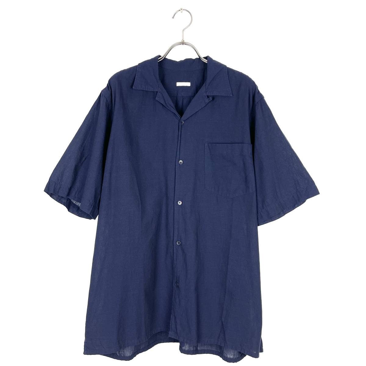 割引購入 short (コモリ) COMOLI sleeve (navy) (MO1-02011) shirts collar open Mサイズ 割引購入 short (コモリ) COMOLI sleeve (navy) (MO1-02011) shirts collar open Mサイズ