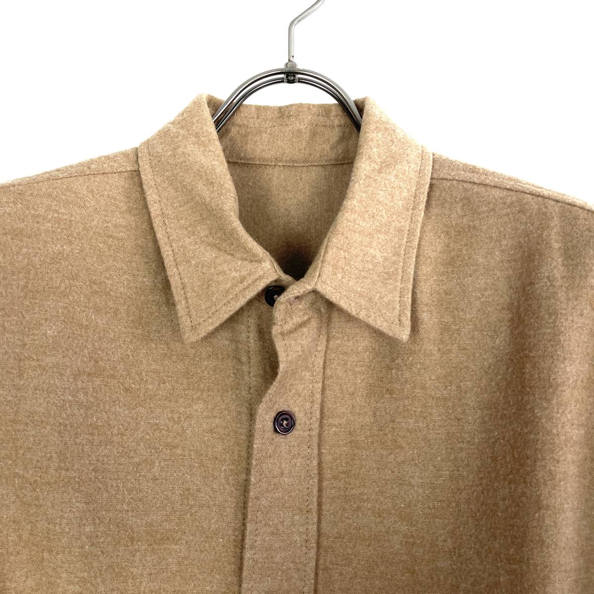 The elder statesman(ジ エルダー ステイツマン) cotton shirt（beige)