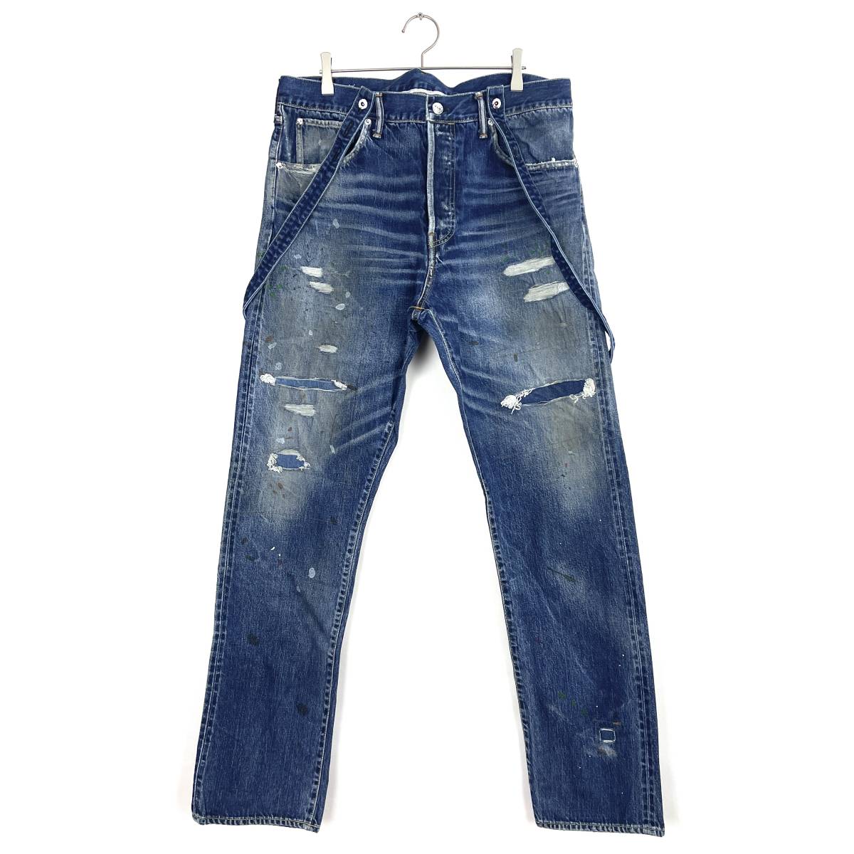 【30％OFF】VISVIM(ビズビム) SS TRAVAILLER BRACES DRY DENIM-7 19AW (0119205005033)