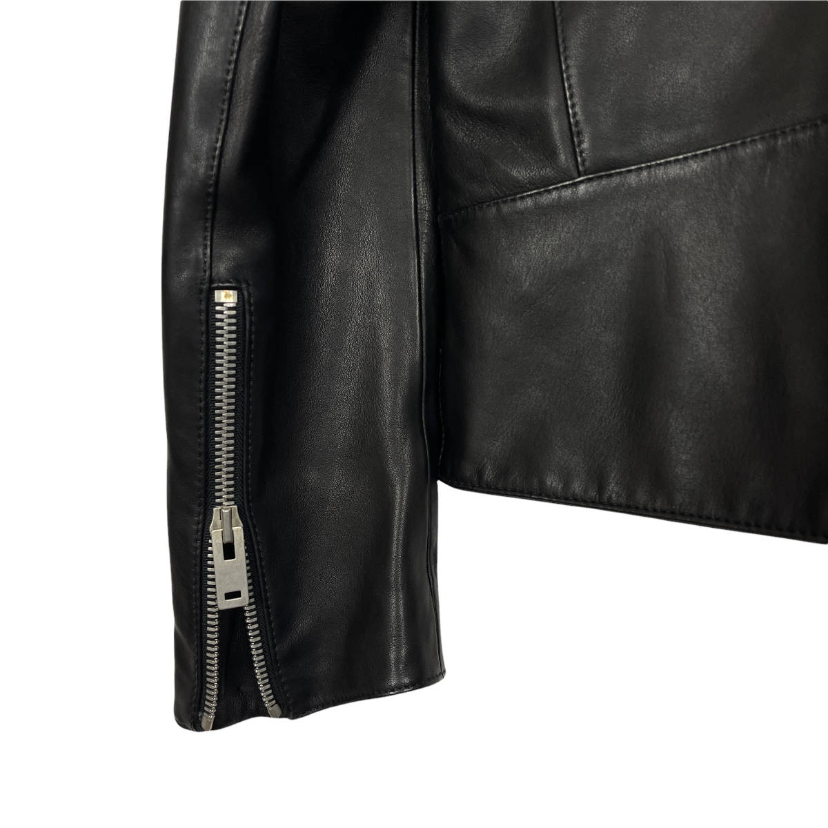 Maison Margiela(メゾン マルジェラ) 八の字 leather jacket (black)_画像6