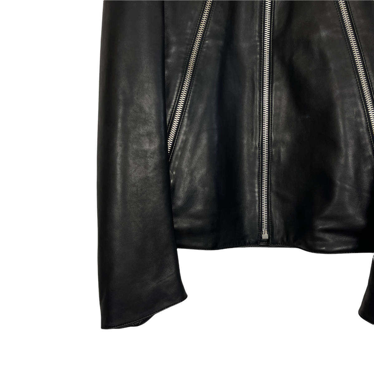 Maison Margiela(メゾン マルジェラ) 八の字 leather jacket (black)_画像3