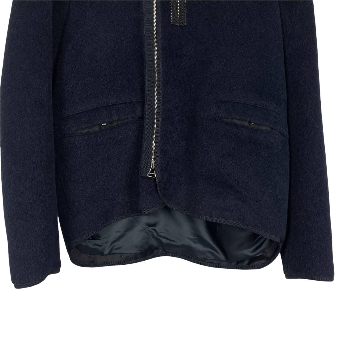 OAMC(オーエーエムシー) SHAGGY ZIP BLOUSON (navy) | noonanwaste.com