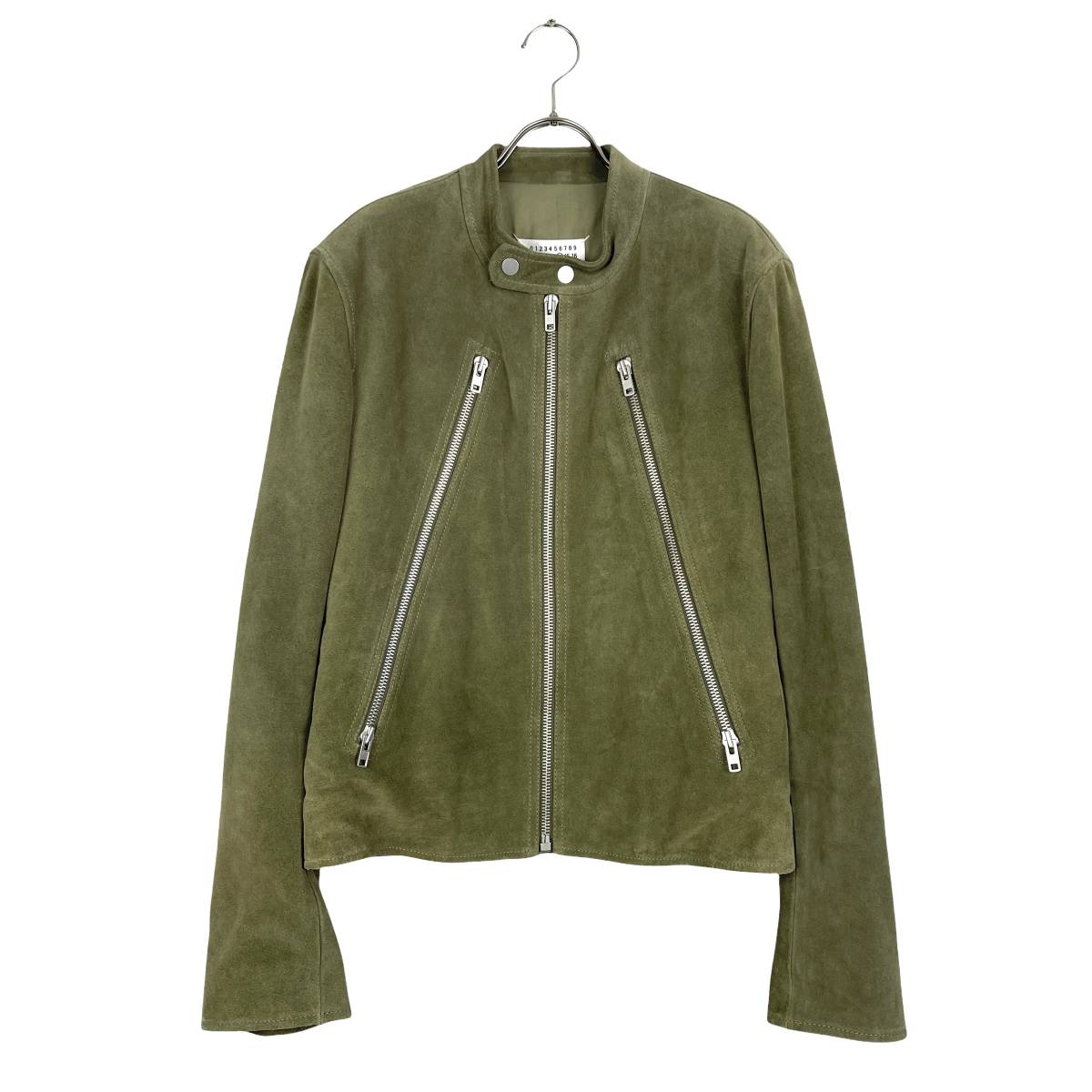 Maison Margiela(メゾン マルジェラ) 八の字 sude leather jacket (khaki)_画像1