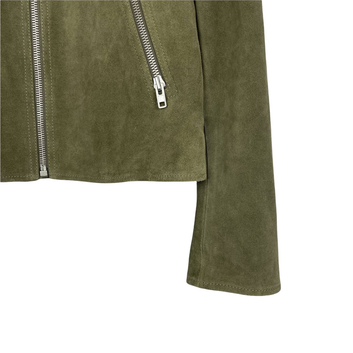 Maison Margiela(メゾン マルジェラ) 八の字 sude leather jacket (khaki)_画像3