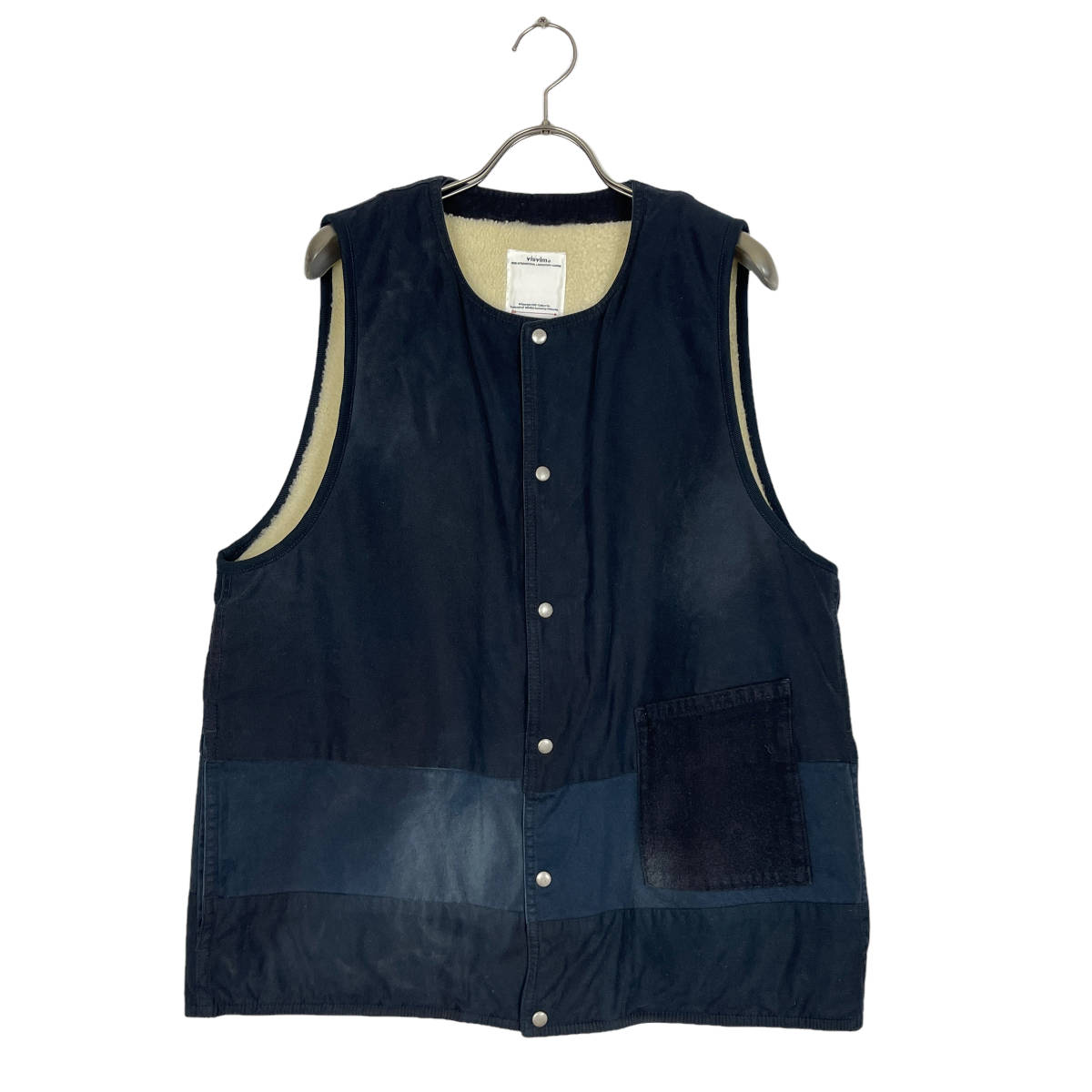 最上の品質な VISVIM(ビズビム) SHEEPSKIN (navy) 19AW VEST