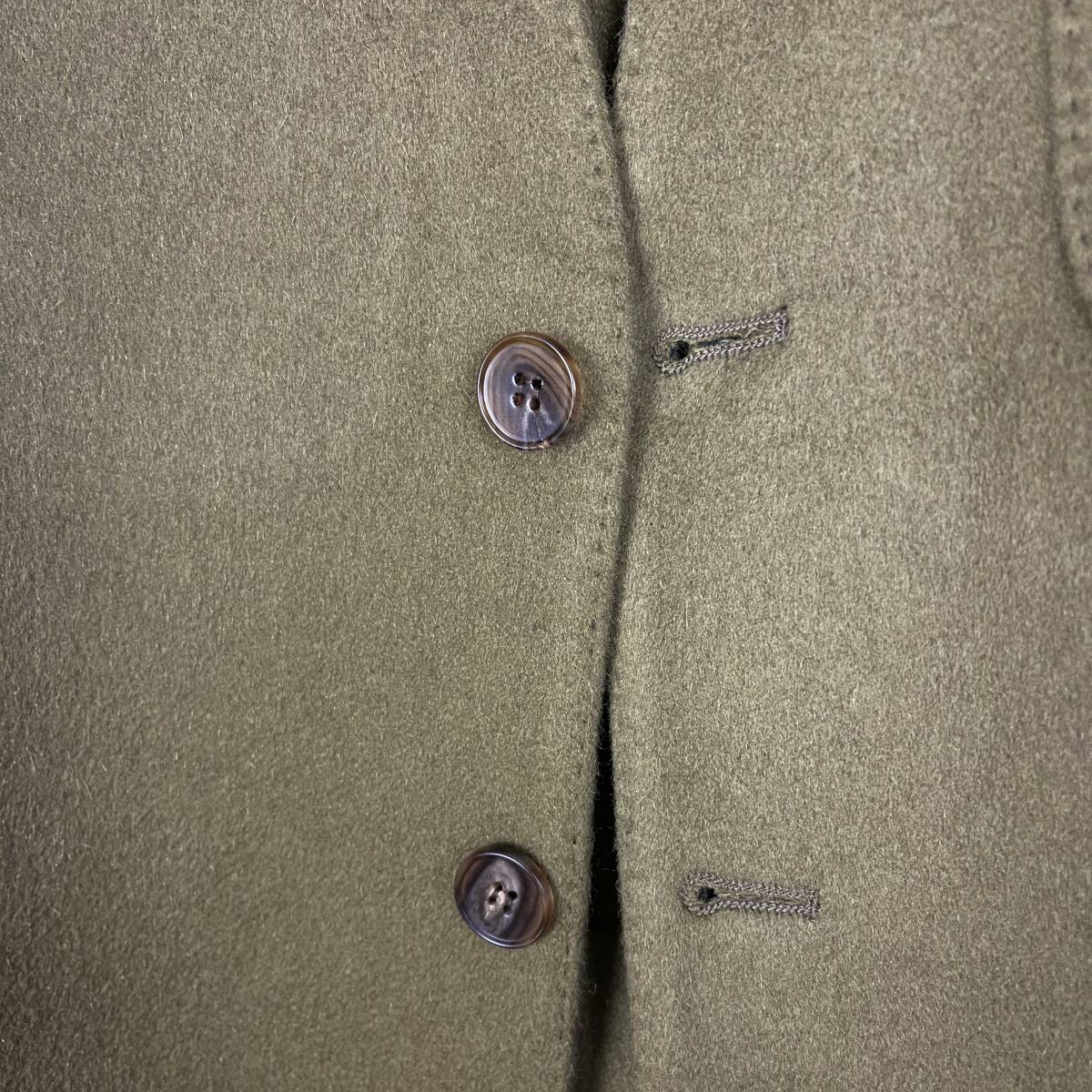 Maison Margiela(メゾン マルジェラ) cashmere no collar jacket (khaki)