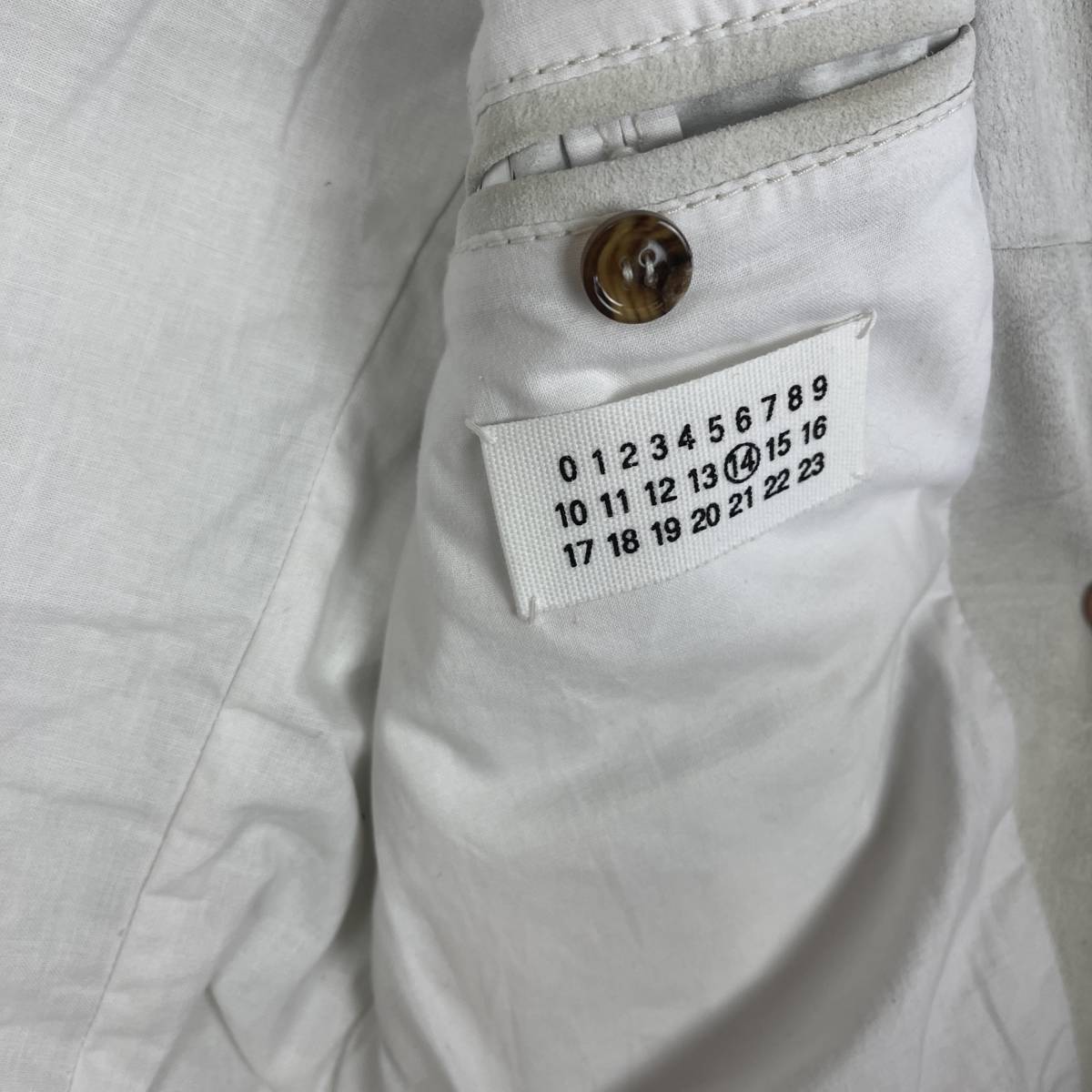 Maison Margiela(メゾン マルジェラ) pig leather vest (white)_画像6