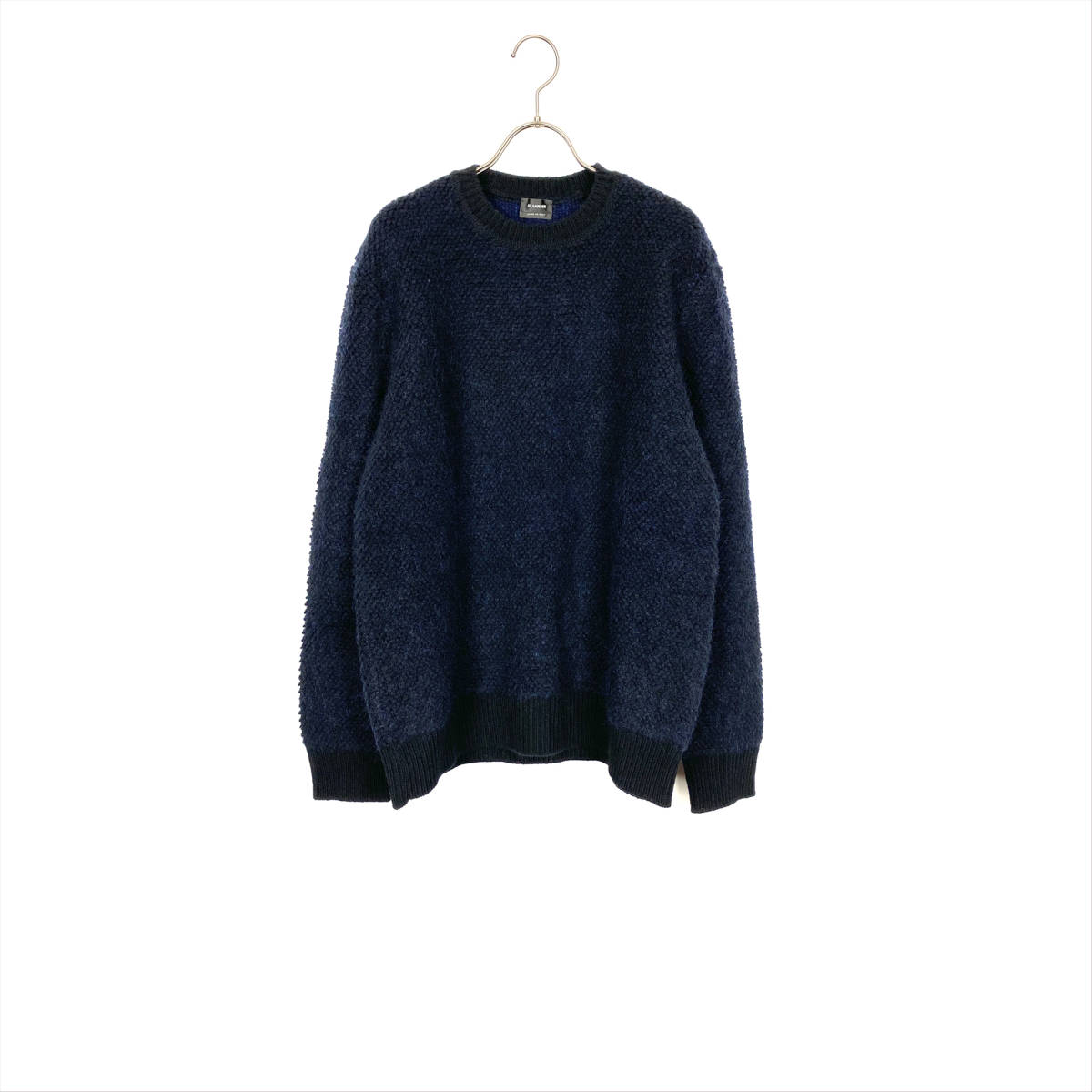 ジルサンダー(JIL SANDER) 　ウールナイロンニット17AW (navy)