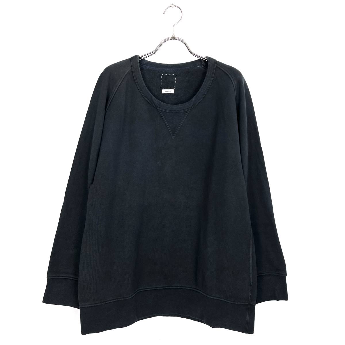 VISVIM(ビズビム) JUMBO CREW SWEAT L/S N.D 17SS (black