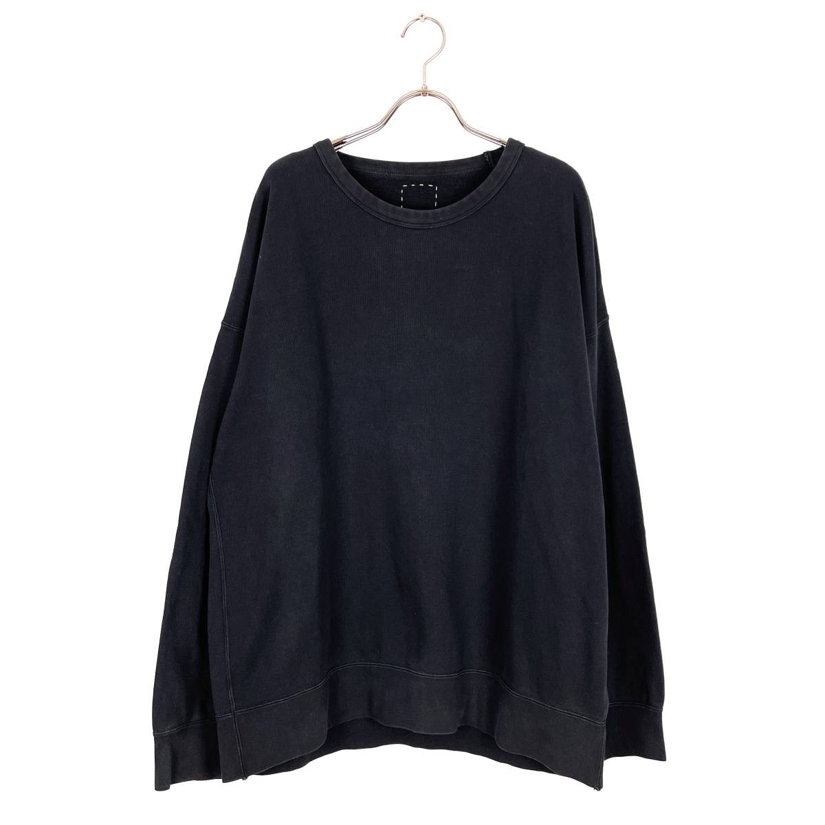 憧れの VISVIM(ビズビム) JUMBO SWEAT CREW L/S (N.D.) 18SS (black ...