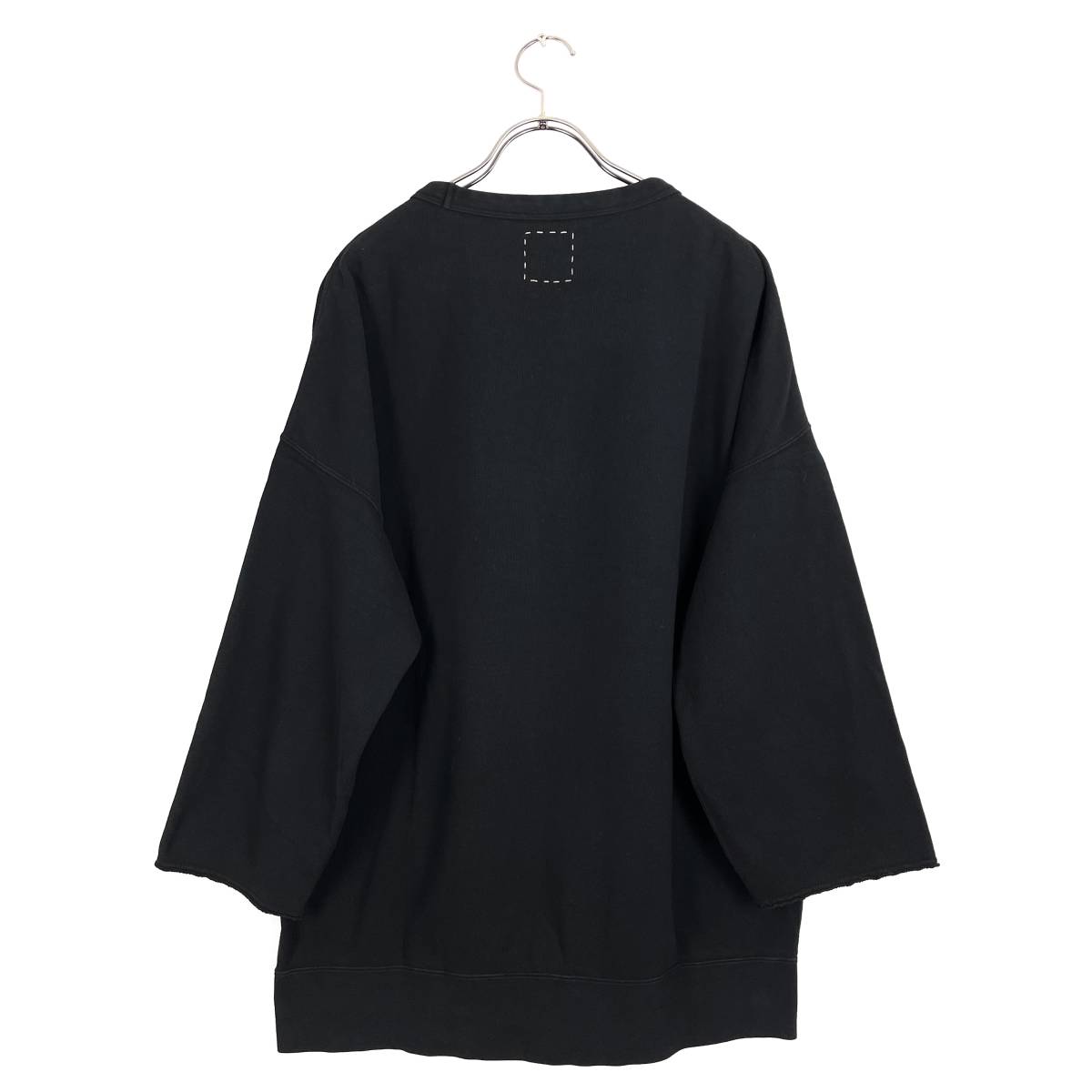 VISVIM(ビズビム) JUMBO SWEAT CREW 3/4 (N.D.) 18SS (black) 2