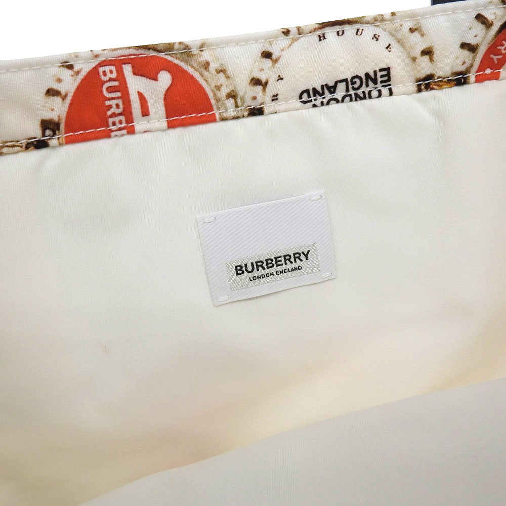【本物保証】 布袋付 超美品 バーバリー BURBERRY ボトルキャップ柄 トートバッグ ハンドバッグ ナイロン マルチカラー 8022365 - 5