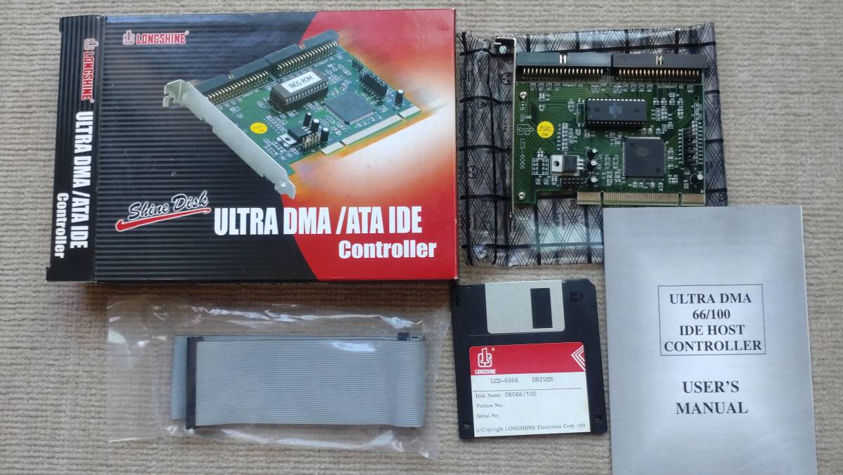 PCI ULTRA DMA 66/100 ATA IDE HOST Controller LONGSHINE LCS-6066FI