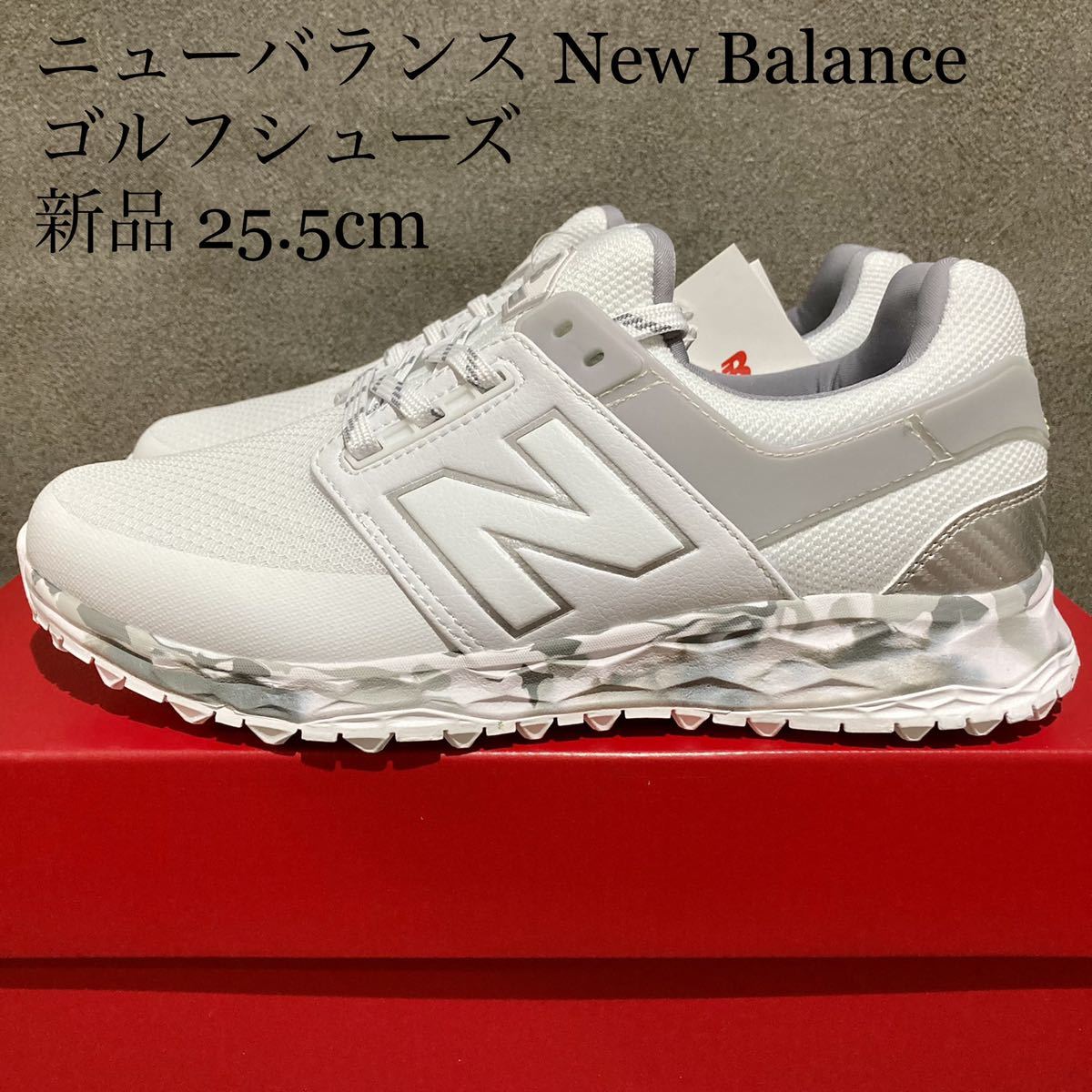 【新品】ニューバランス newbalance 25.5cm ゴルフシューズ_画像1