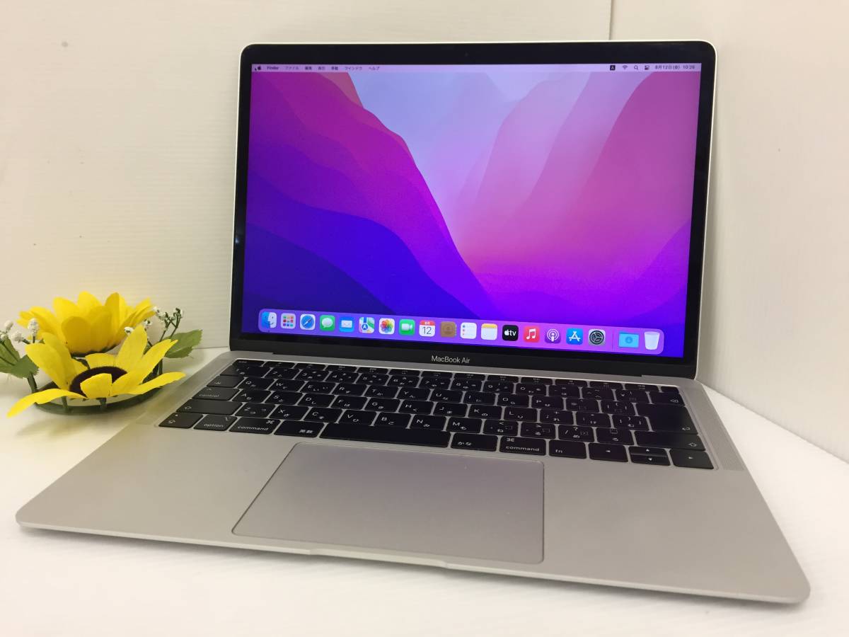 【13.3インチ】Apple MacBook Air(Retina 13-inch 2018) A1932 Core i5(8210Y)/1.6GHz RAM 16GB/SSD 256GB Monterey 動作品