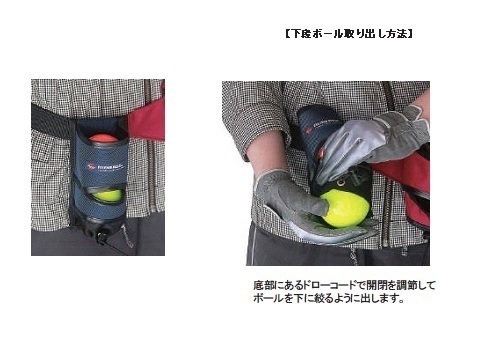 新作 マレットゴルフ 用品 ボールホルダー 2個入 ランファス 紺 Ｍ-89 送料無料_画像2