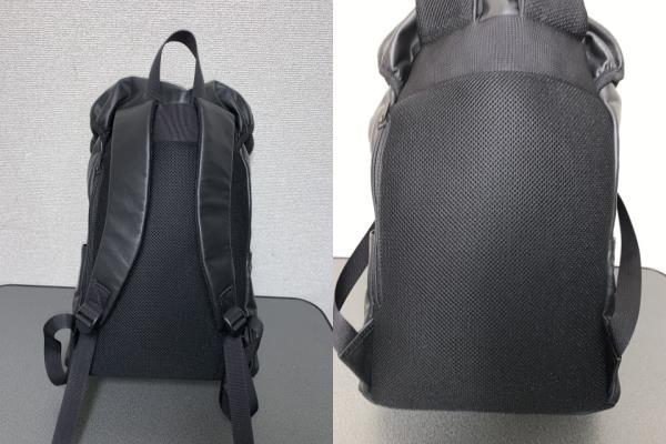 PORTER ALOOF RUCKSACK BLK 極美品 黒 本革 アルーフ 吉田かばん