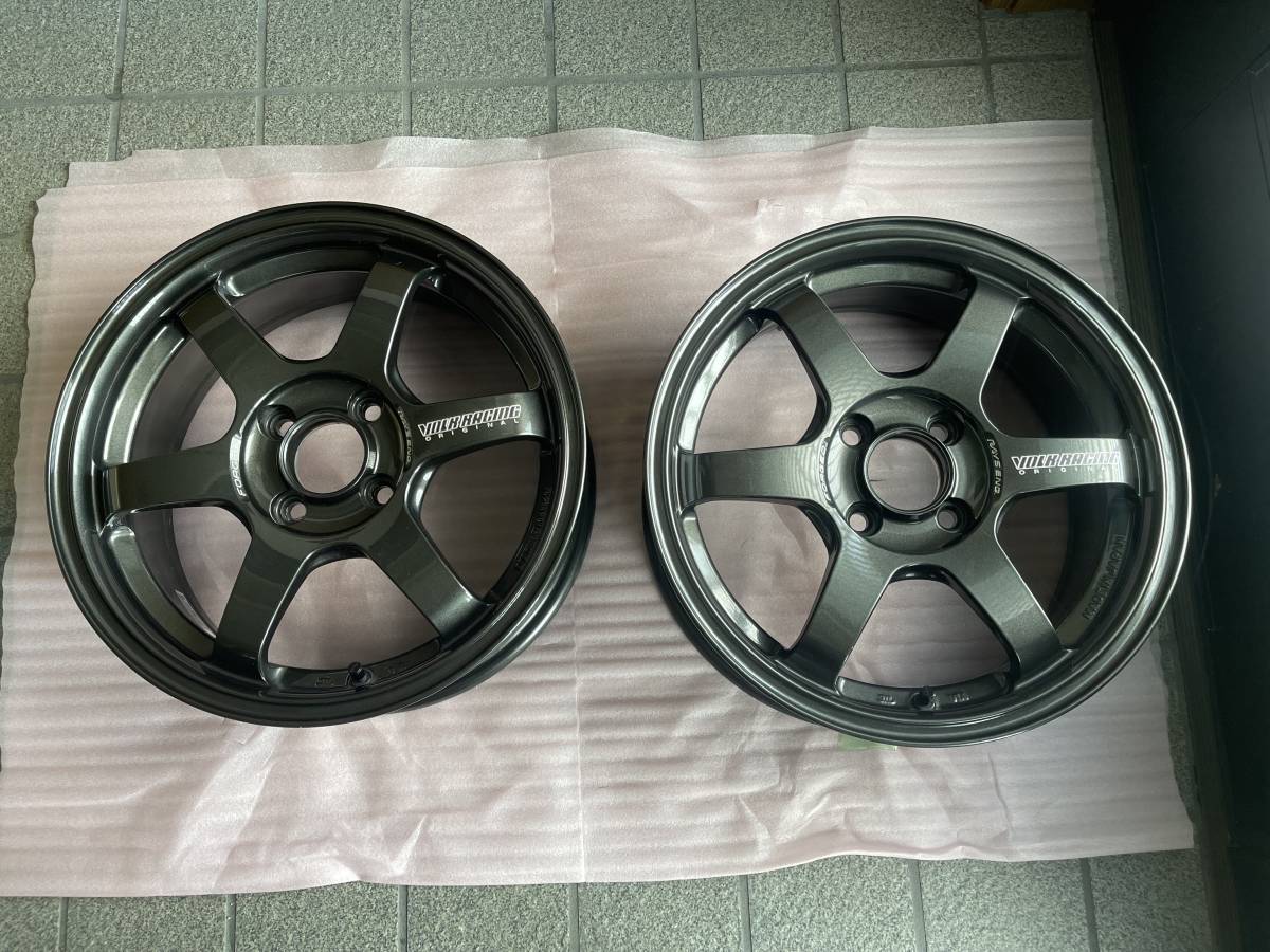 TE37 SONIC 15 インチ 6.0J +36 4穴 PCD 100 2本 Rays レイズ ボルク
