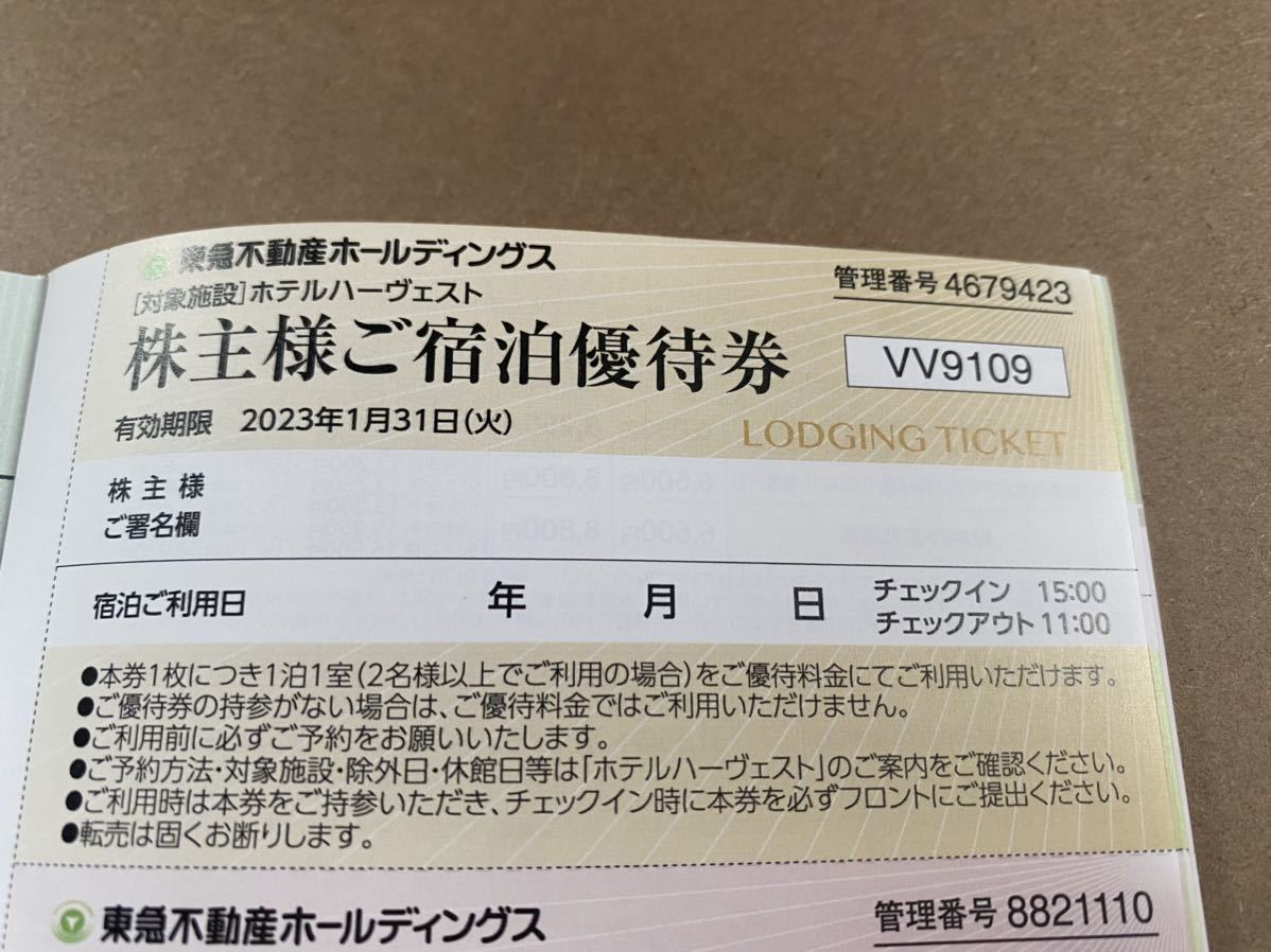 東急不動産株主宿泊優待券 2枚 割引券 | wildfusions.com