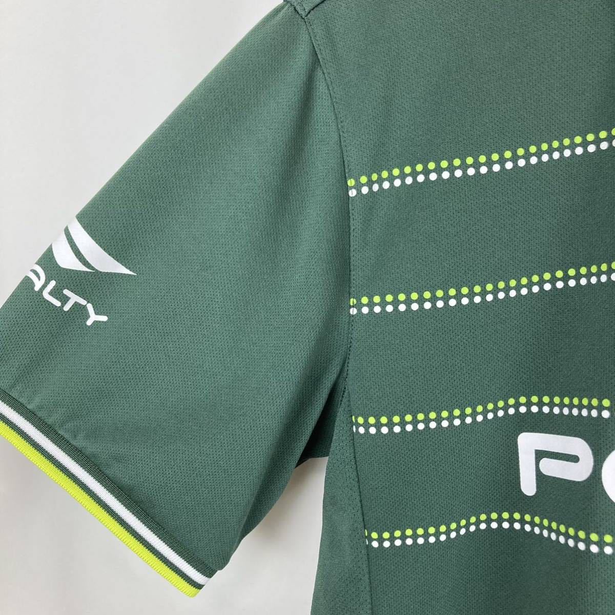 大きいサイズ PENALTY ペナルティ 吸水速乾 メンズ 半袖 ポロシャツ グリーン 緑色 L相当 フットボール スポーツ トレーニング アウトドア