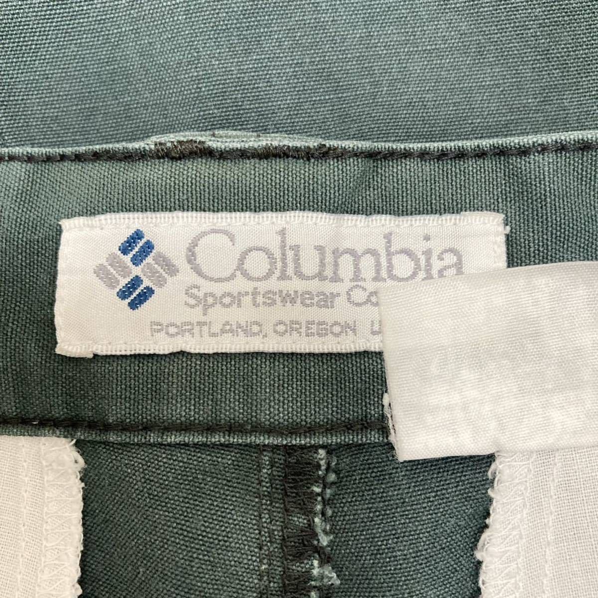 Columbia コロンビア メンズ ハーフパンツ ズボン ポケット多数 グリーン 緑色 M相当 スポーツ トレーニング アウトドア ウェア_画像8