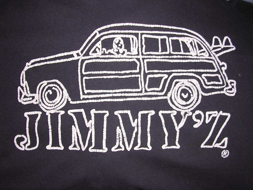 80s 90s USA製 ジミーズ JIMMY'Z ウッディーワゴン Tシャツ M 黒 vintage old surf skate Life's a beach powell SANTA CRUZ