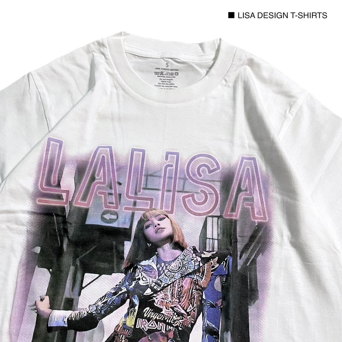 新品　BLACKPINK ブラックピンク　LiSA 半袖　Tシャツ　ロック　バンドT カジュアル　Sサイズ