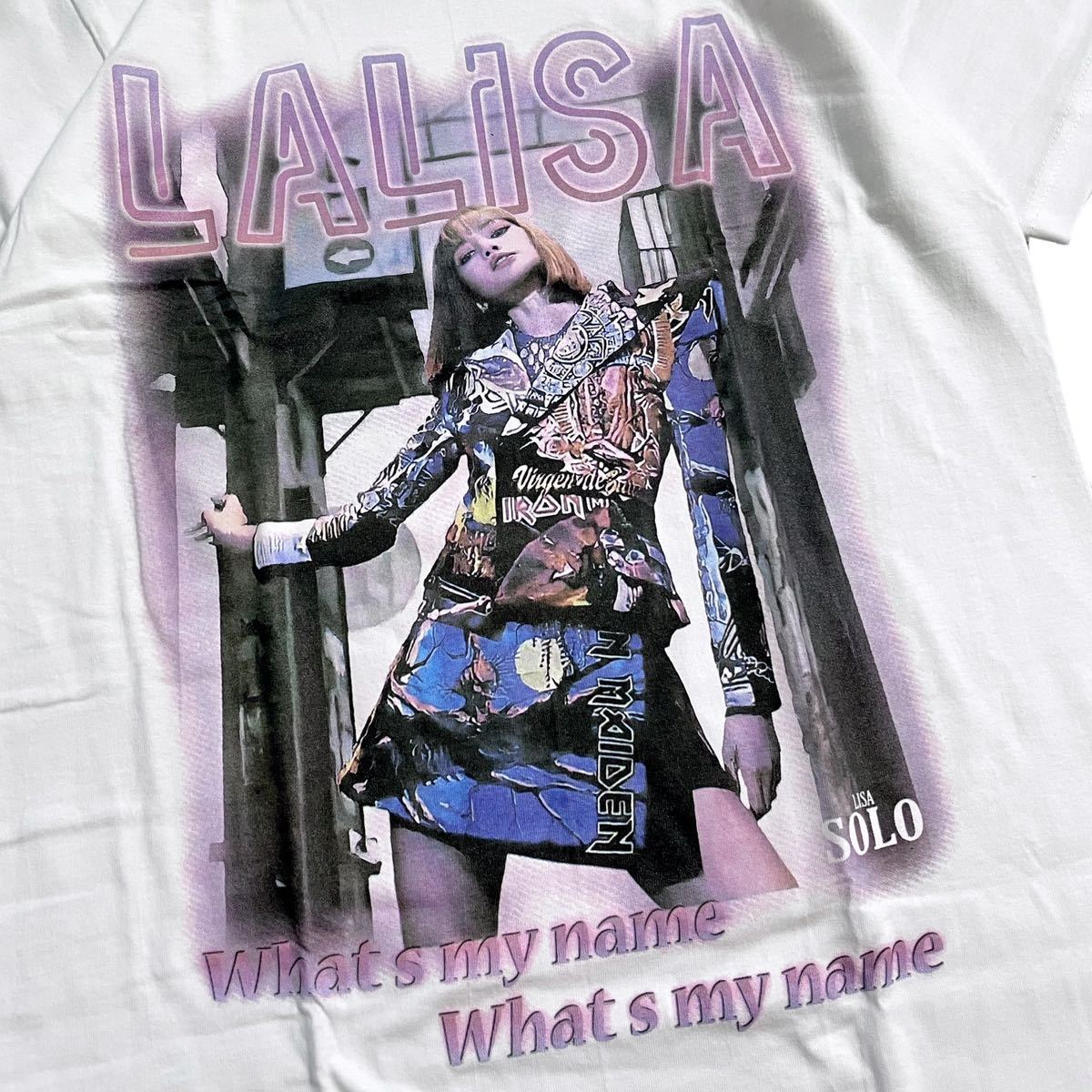 新品　BLACKPINK ブラックピンク　LiSA 半袖　Tシャツ　ロック　バンドT カジュアル　Sサイズ