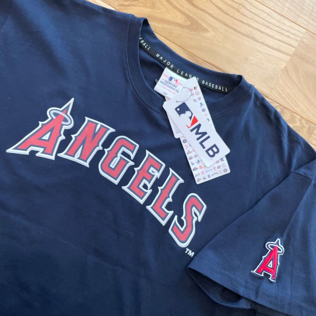 【160】希少●MLB公式 エンゼルス 刺繍付き 半袖Tシャツ●ルームウェア ジャージ 男の子 キッズ 子ども 子供服 大谷翔平