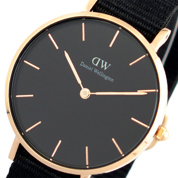 ダニエルウェリントン 腕時計 PETITE CORNWALL 32 ローズゴールド DW00100215 DW00600215 ブラック ブラック