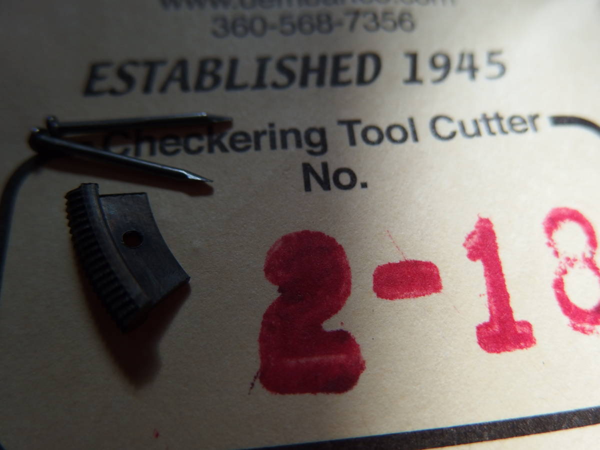 DEM BART Checkering Tools 18 LPI Starter Set Gunsmith & Gauge