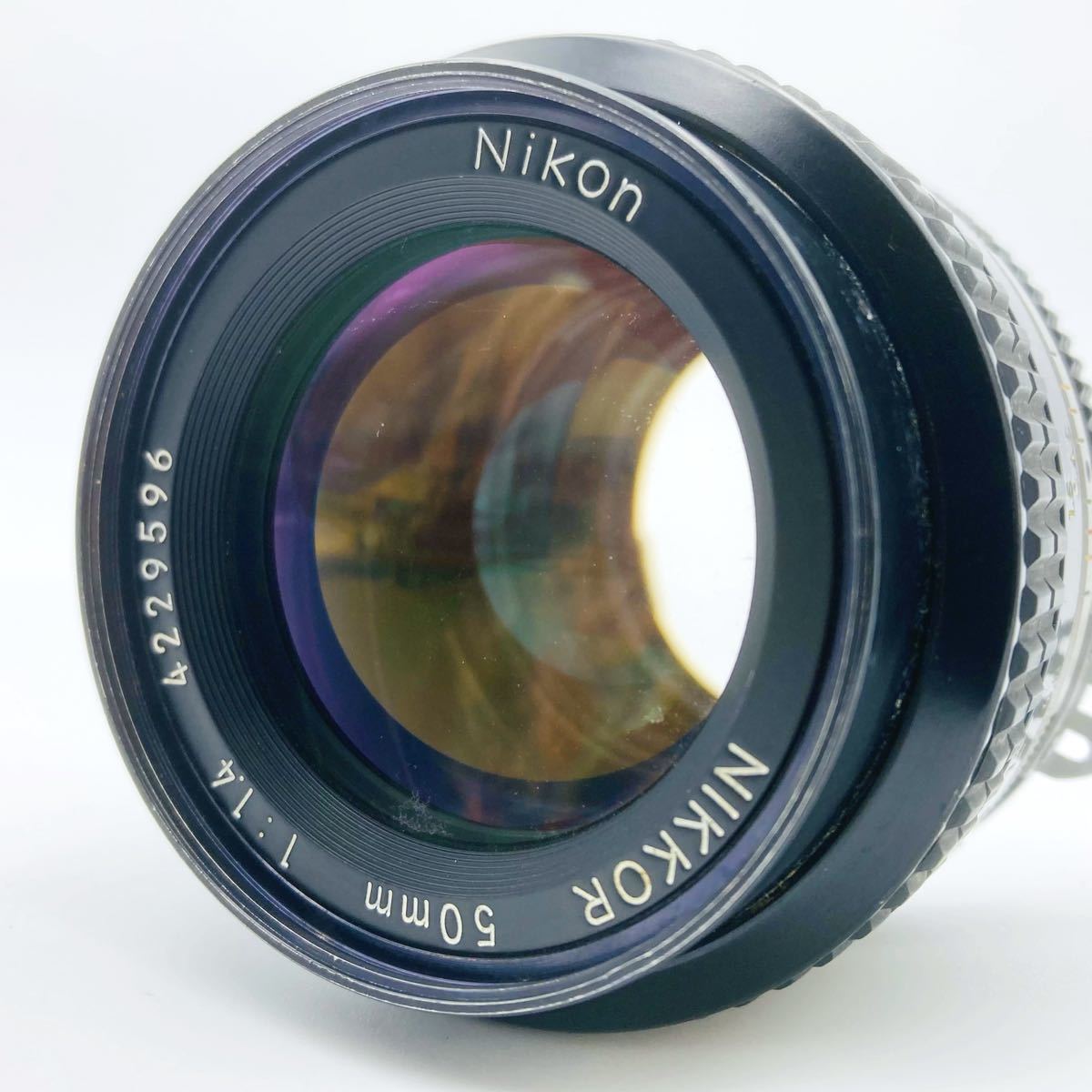 1円 □動作確認済み!美品□ NIKON ニコン Ai NIKKOR 50mm F1.4 単焦点