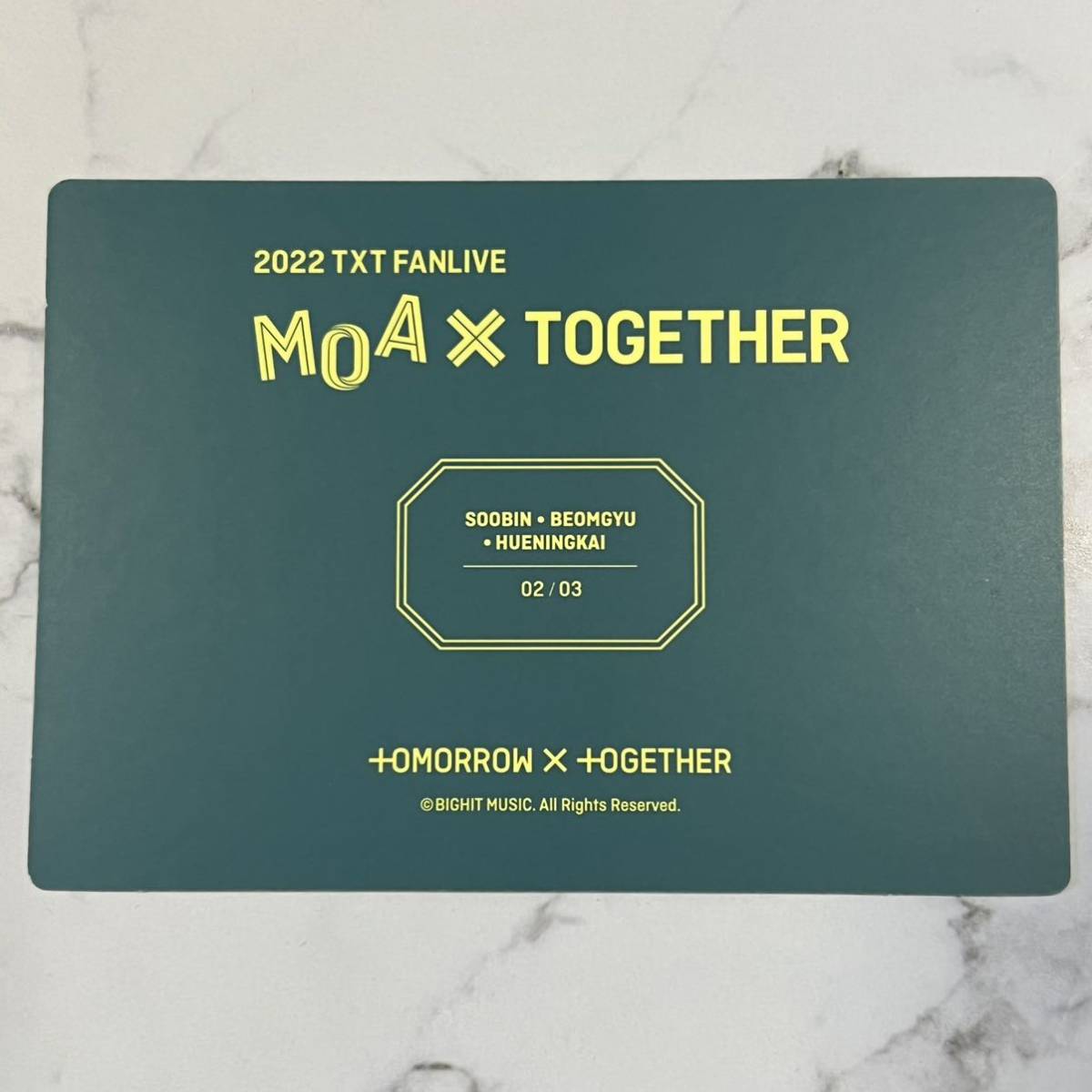 TOMORROW X TOGETHER TXT トゥバ MOA X TOGETHER 公式 グッズ ミニ