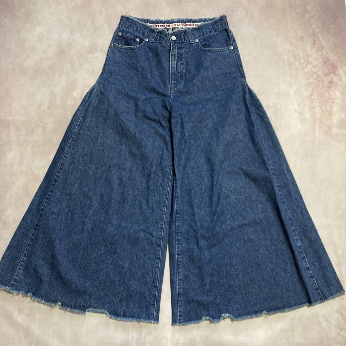  adult possible love * RNA * Denim wide pants indigo / cut off / buggy / gaucho /a-ruene-/ lady's 