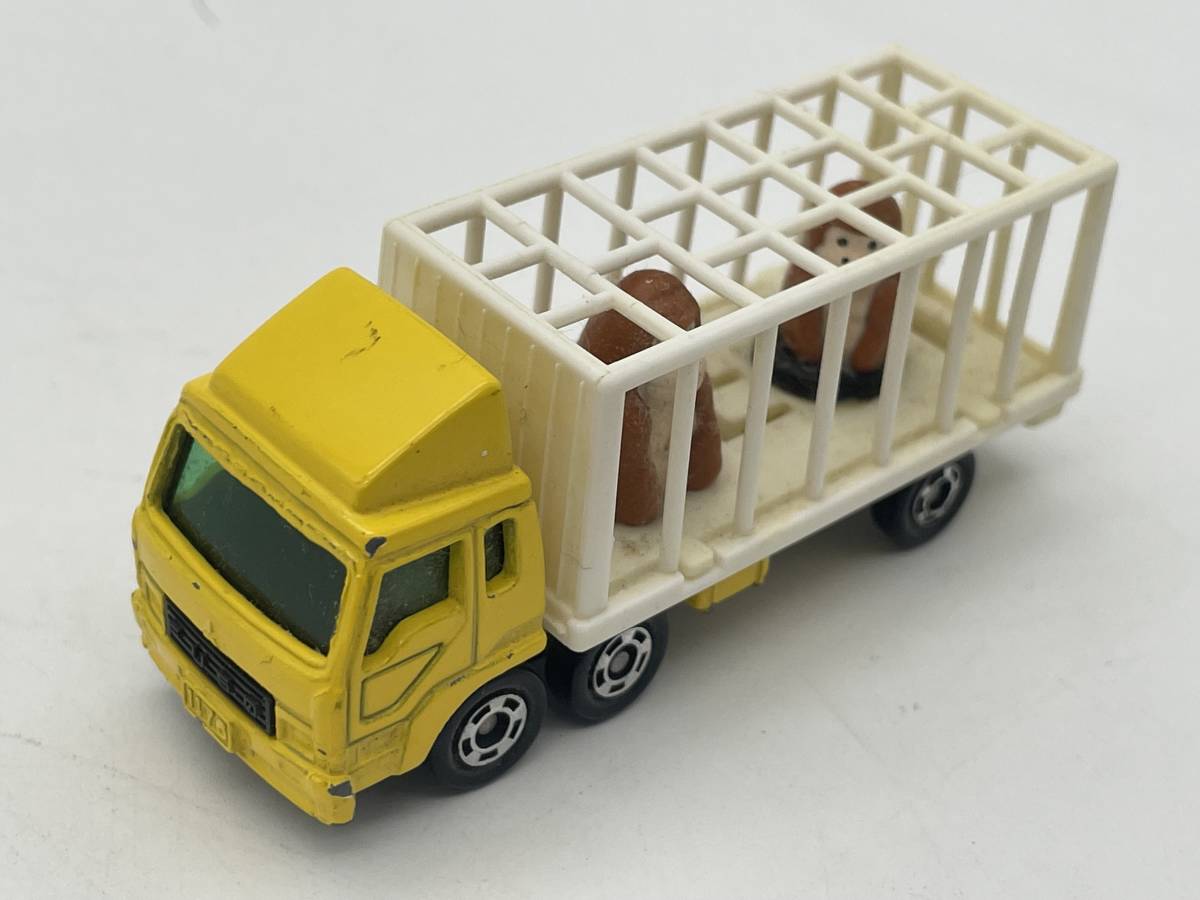 トミカ　トラック　動物運搬車　サル　おもちゃ_画像1